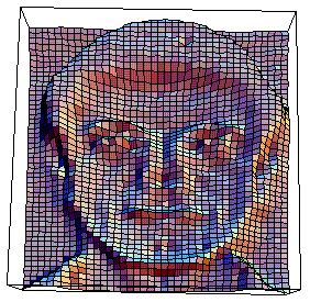 Alex Popadich face rendered with Mathematica circa. 1991